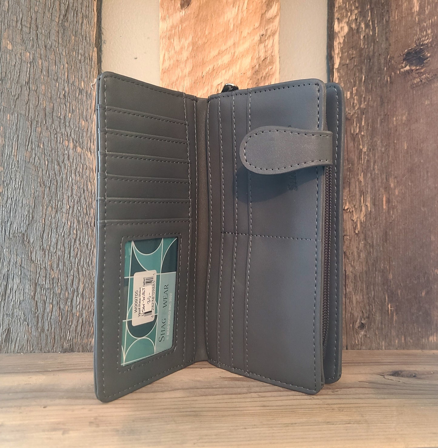 Grey Paw Print Wallet
