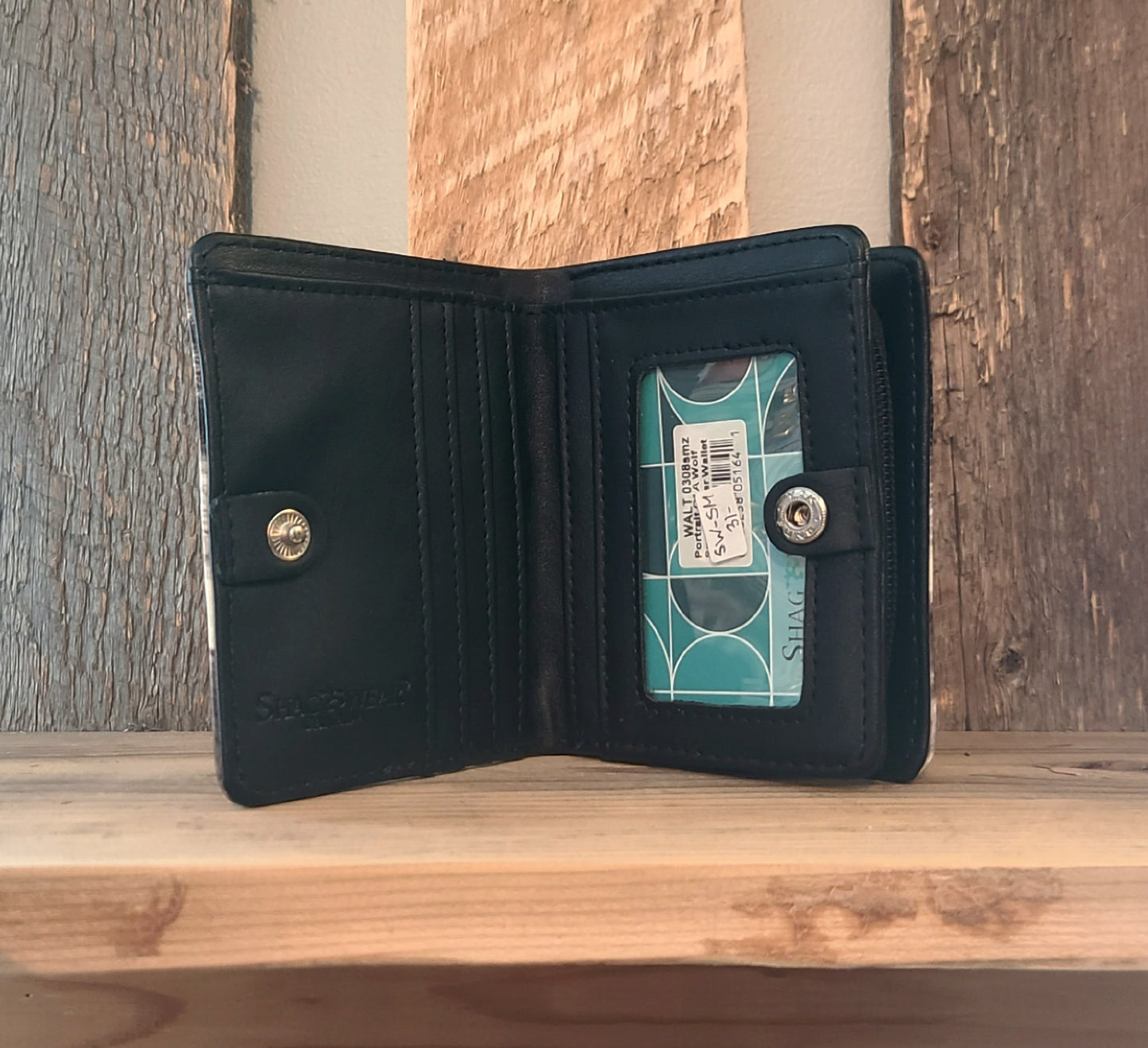 Small Wolf Face Wallet