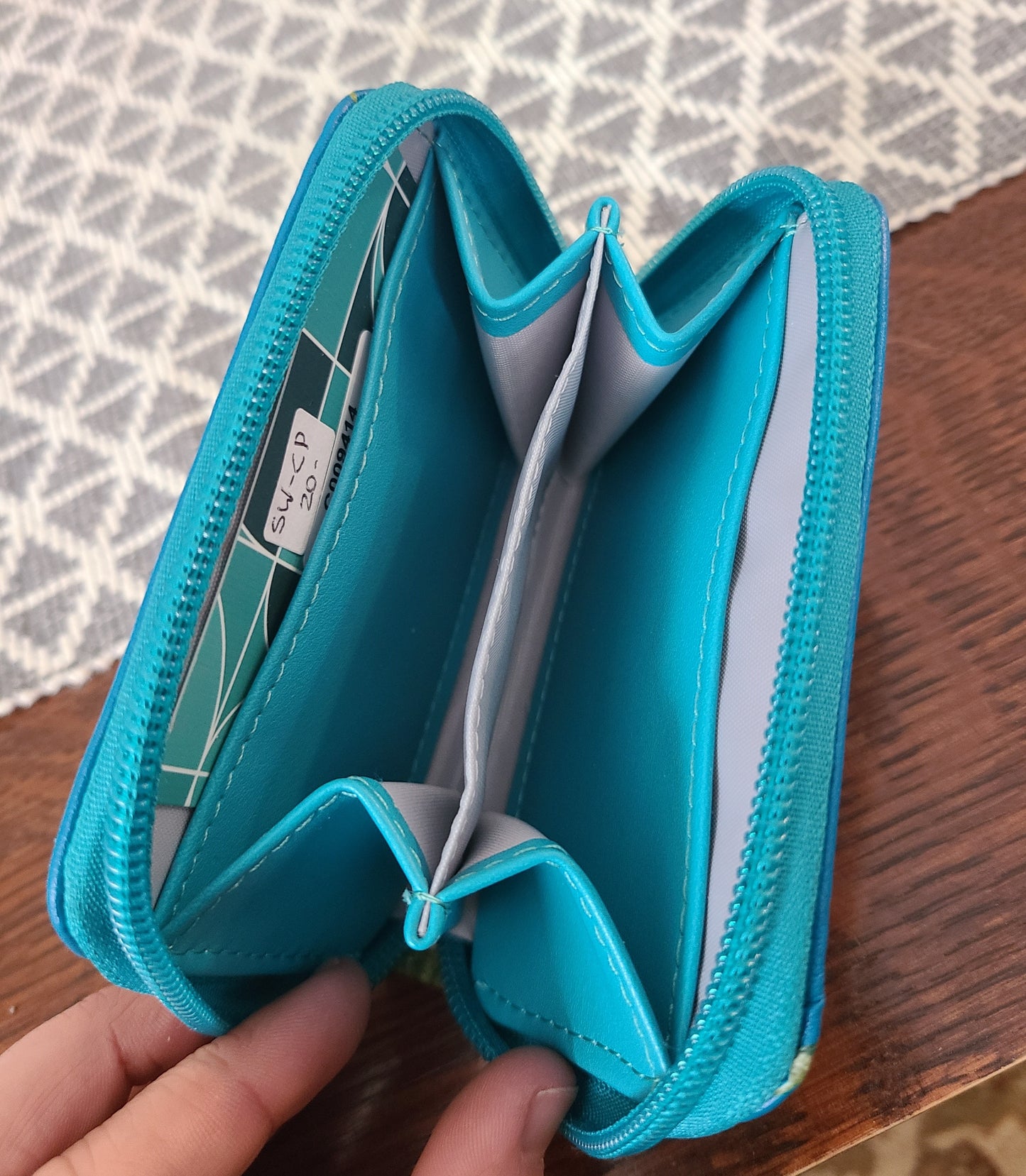 Wolf Family Zipper Change Purse- In Blue or Black