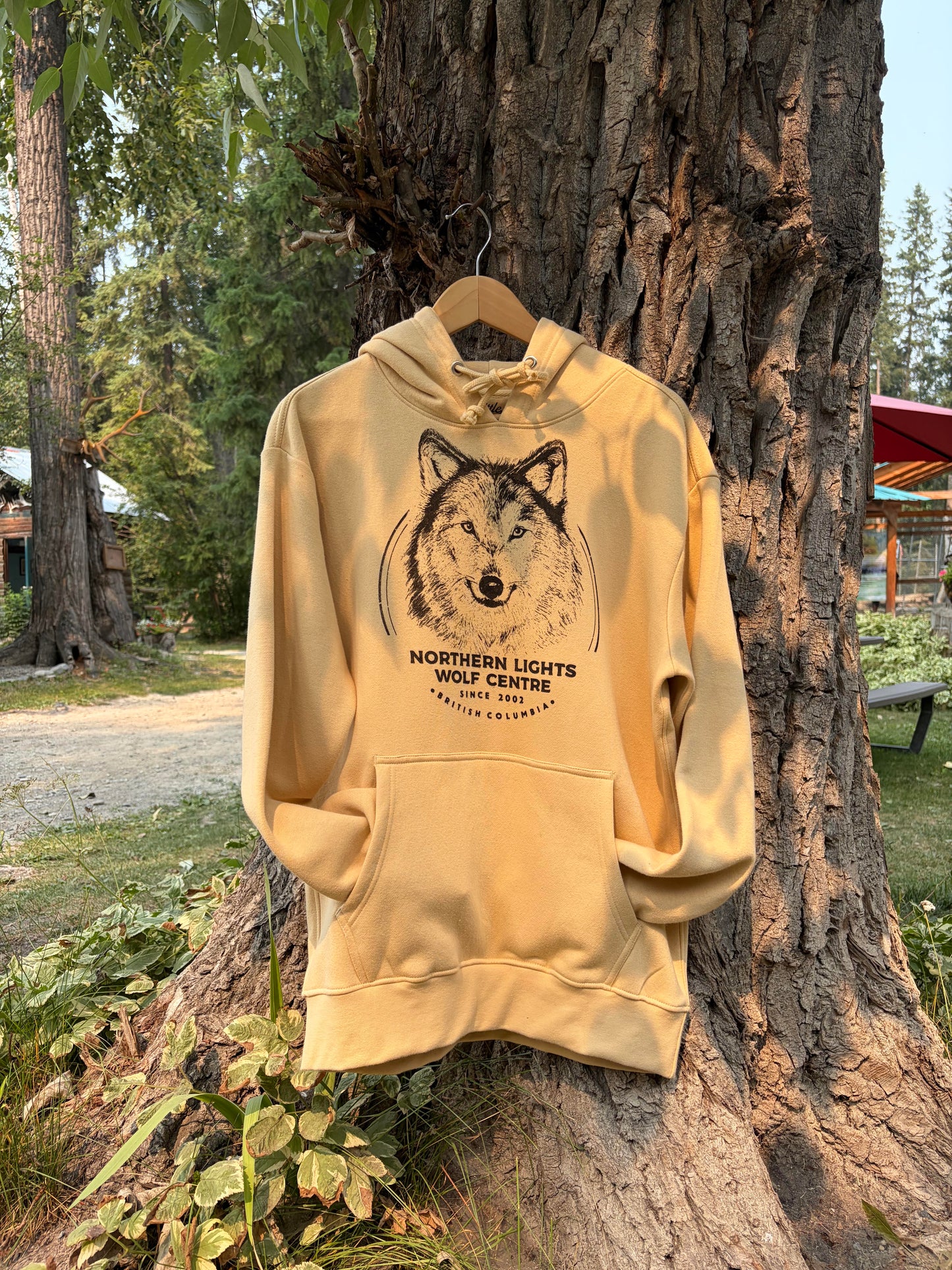 Wolf Face Hoodie - Orange