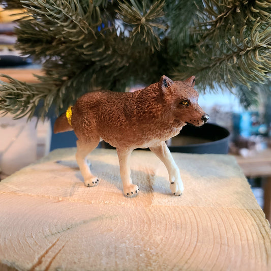 Wolf Toy/Figurine - Brown