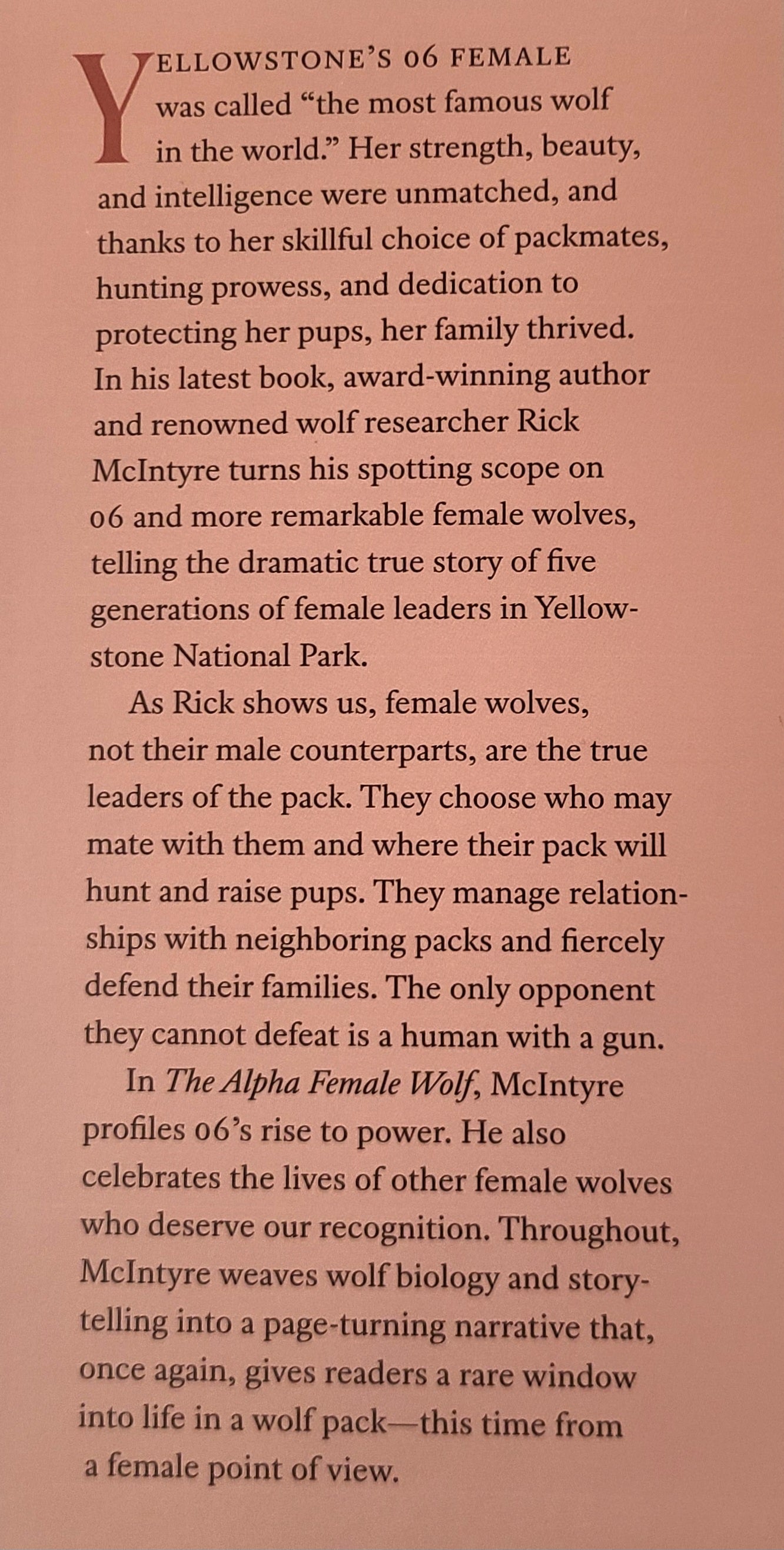 La louve alpha de Rick Mcintyre