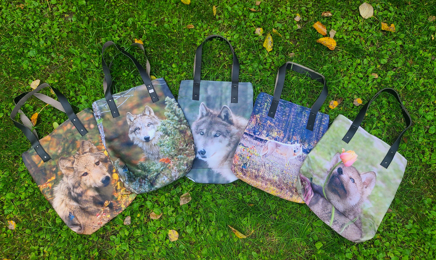 Bags Featuring Our Resident Wolves