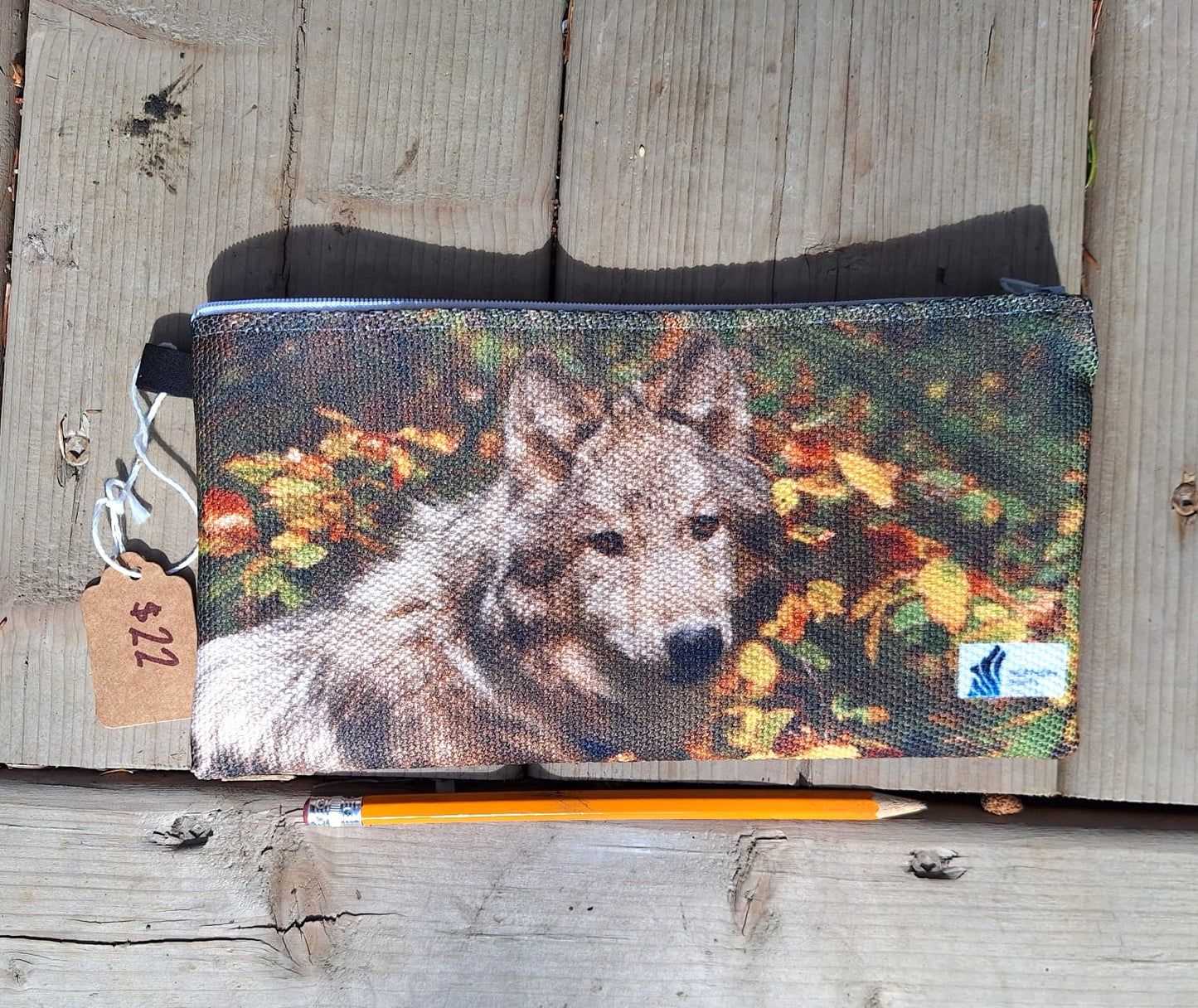 Pouch Featuring Our Resident Wolves