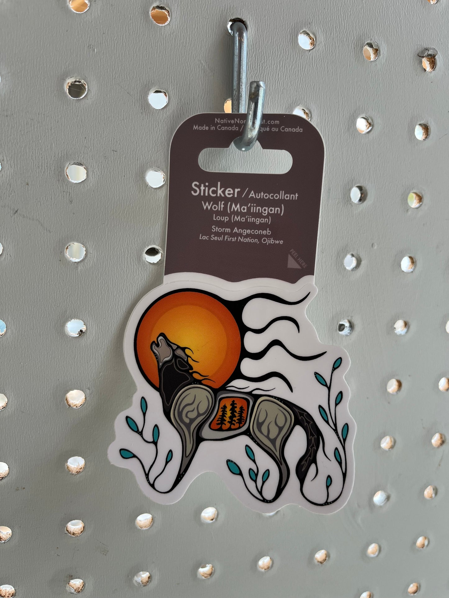 Wolf (Ma'iingan) Vinyl Sticker