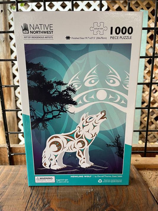 1000 Piece Puzzle - Howling Wolf