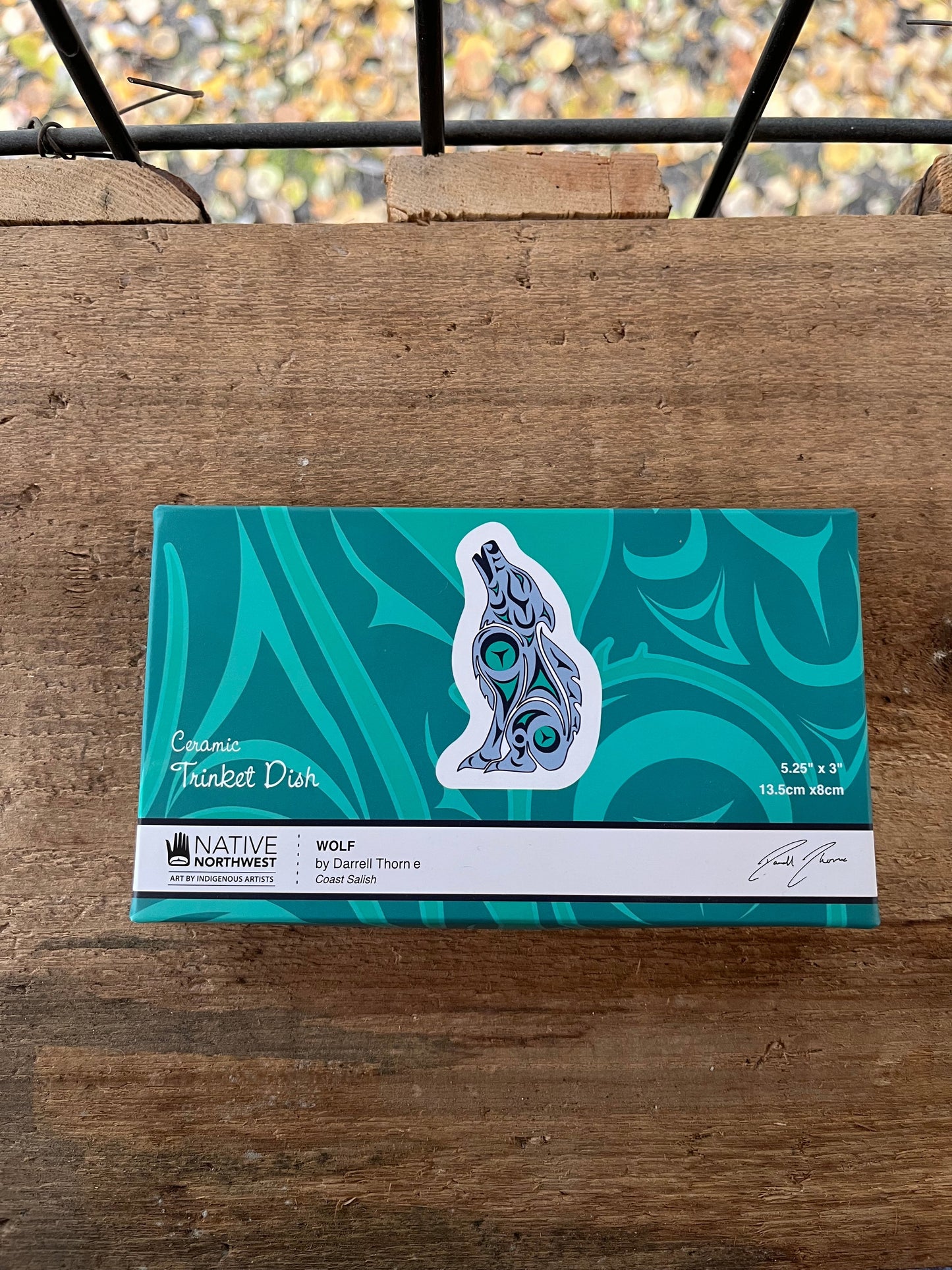 Ceramic Wolf Trinket Dish