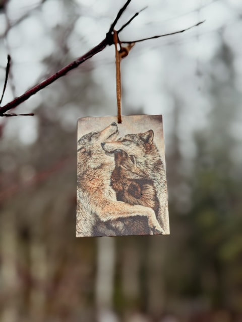 Dual Wolf / Tri-Wolf Ornament