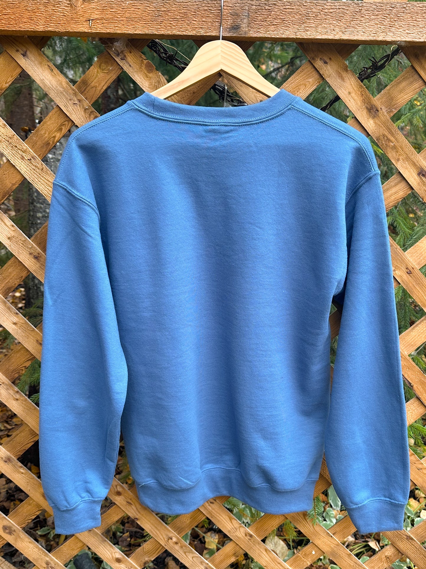 Blue Tri-Wolf Crew Neck