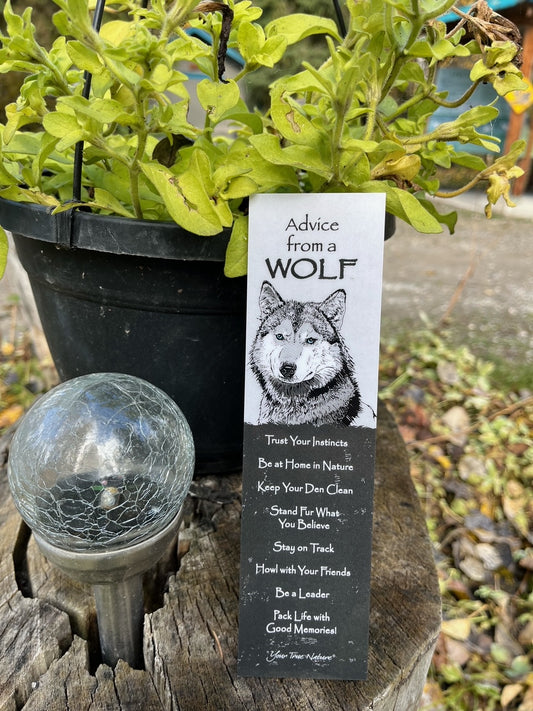 'Advice From A Wolf' - Bookmark