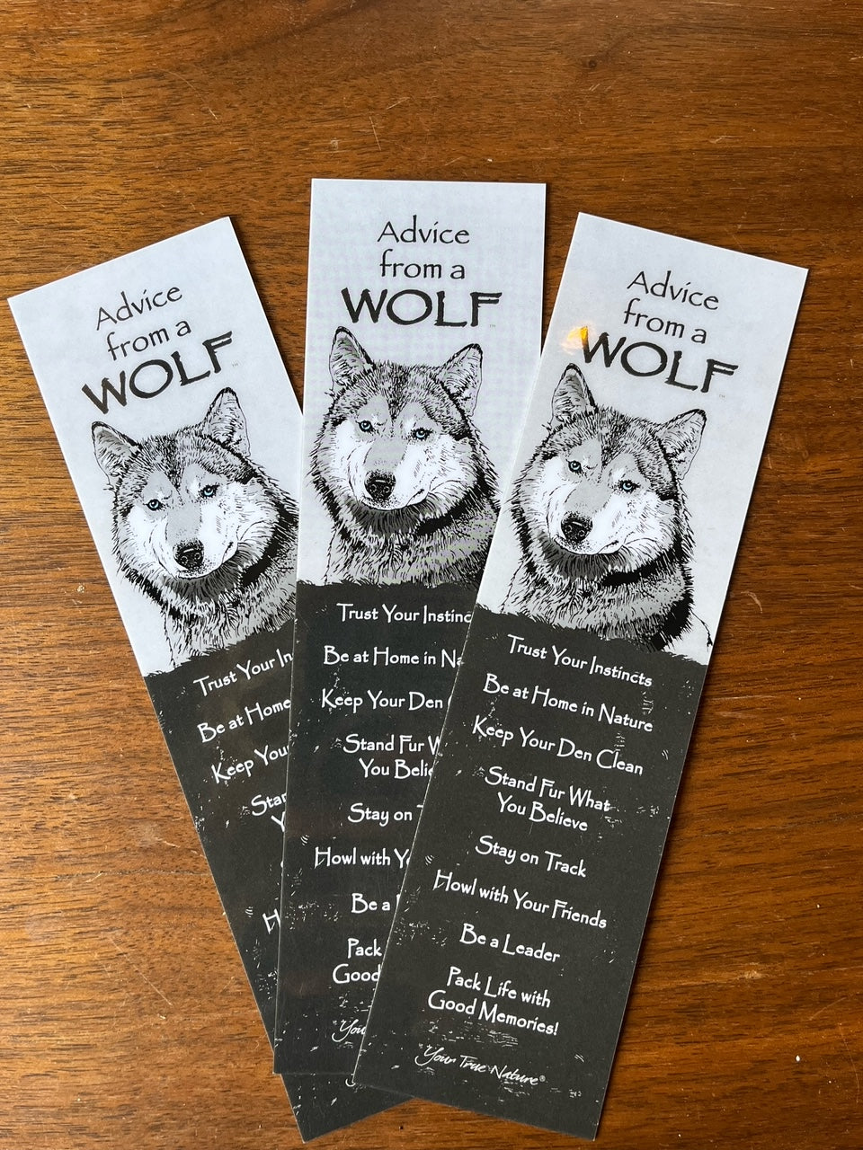 'Advice From A Wolf' - Bookmark