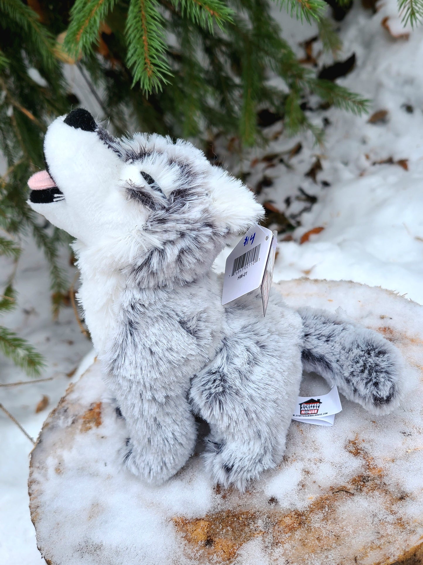 Small Howling Wolf Plush 'Animal House'