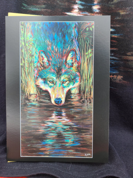 'Grey Wolf' by Kari Lehr Card